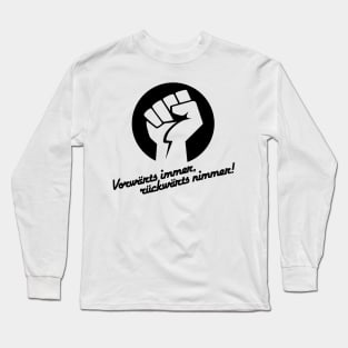 Forward always backwards (black) Long Sleeve T-Shirt